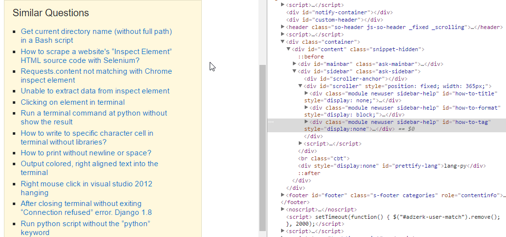 Inspect element without right clicking in Chrome - Stack Overflow
