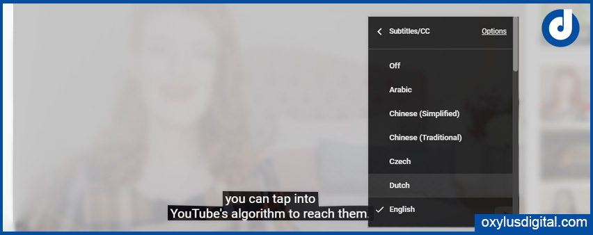 YouTube Closed Captions CC
